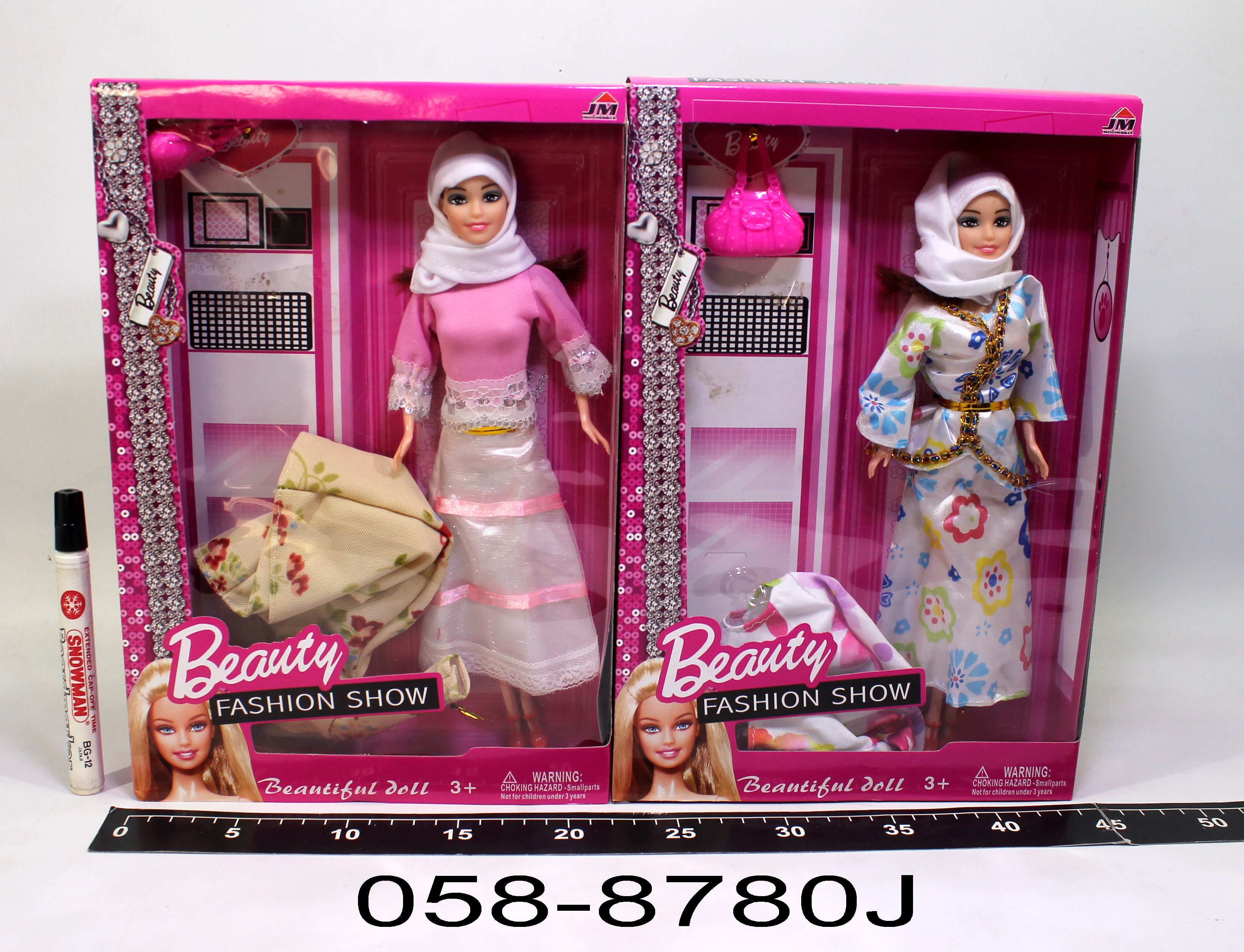 Berbie Hijab Beauty Fashion Show + Baju + Tas Box Window @90