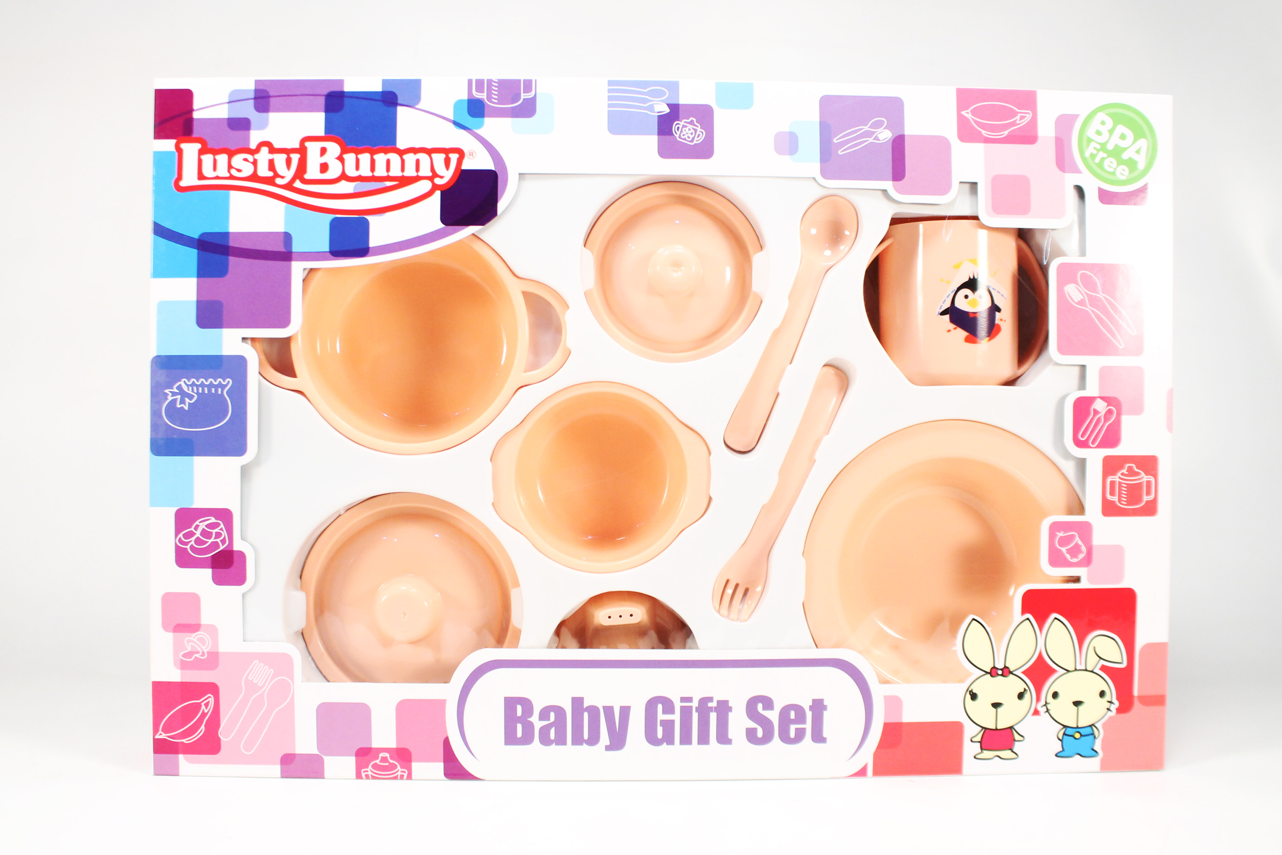 Feeding Set 9pcs Lusty Bunny Box Wind @12