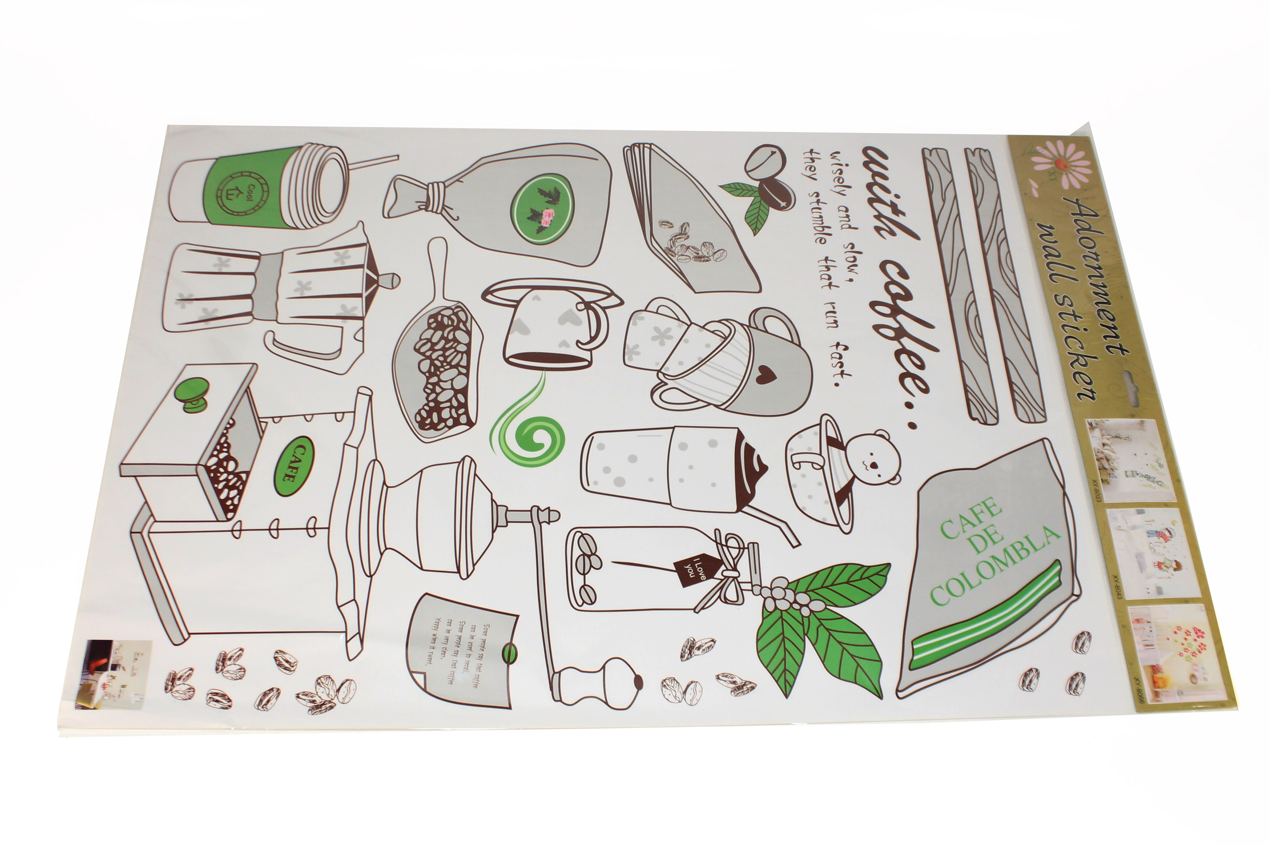 ^Sticker Transparan Motif Campur Uk.50x70 Ktg @300
