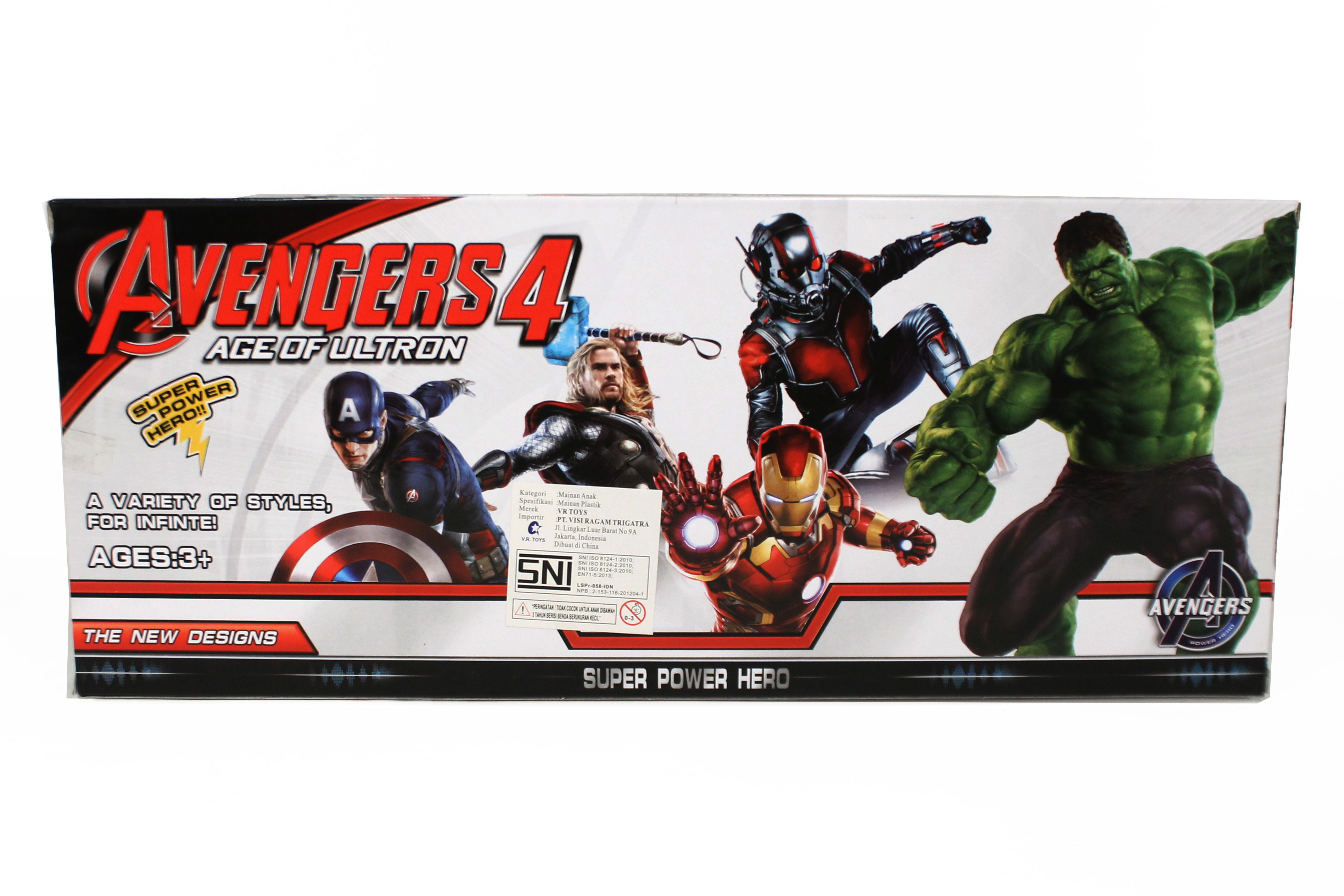 ^Robot Avangers 4 5pcs Box Wind @120