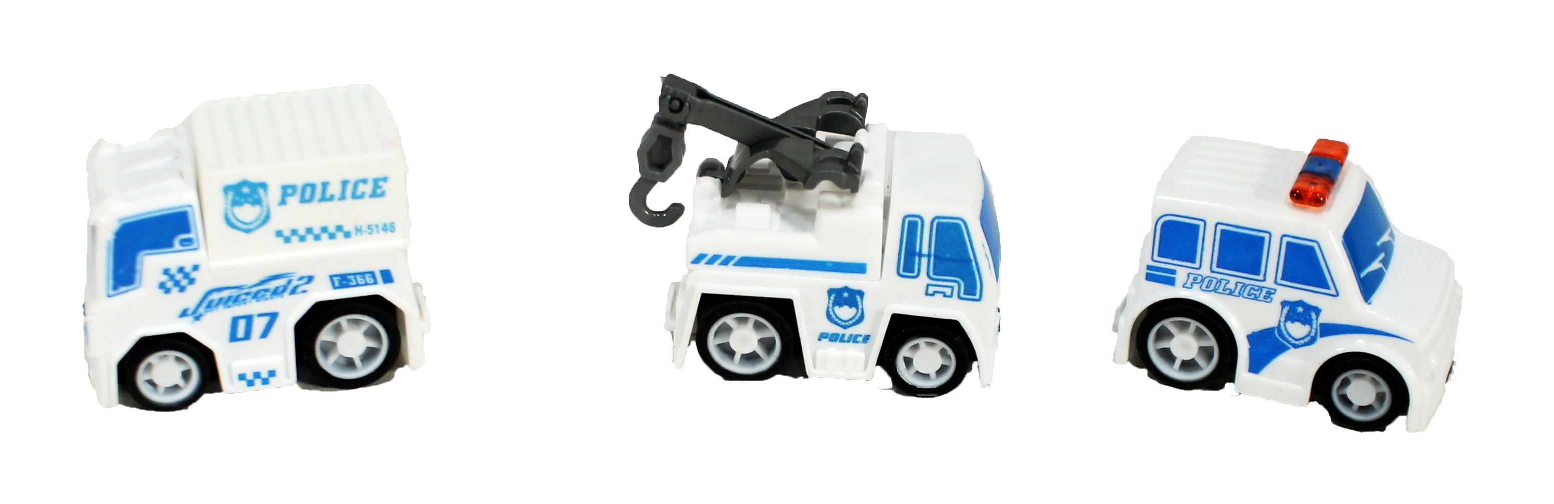 ^Mobil Polisi 8 pcs City Police Box Wind @96