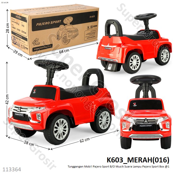 Tunggangan Mobil Pajero Sport B/O Musik Suara Lampu Pajero Sport Koli @1