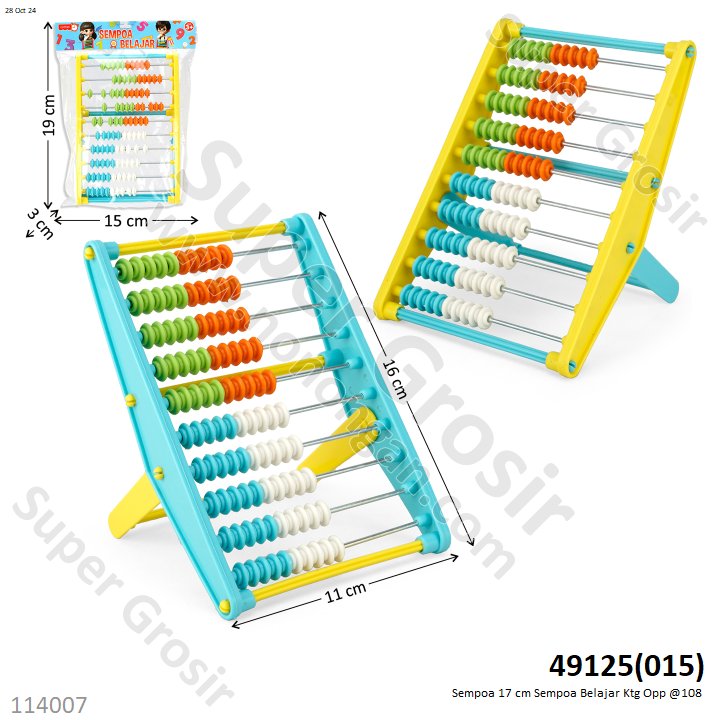 Sempoa 17 cm Sempoa Belajar Ktg Opp @108