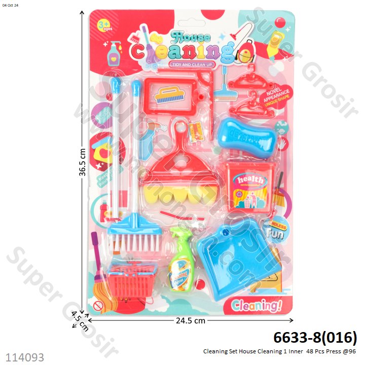 Cleaning Set House Cleaning 1 Inner  48 Pcs Press @96