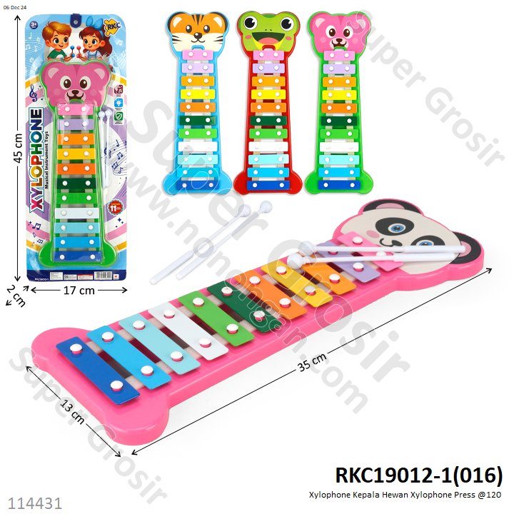 Xylophone Kepala Hewan Press @120