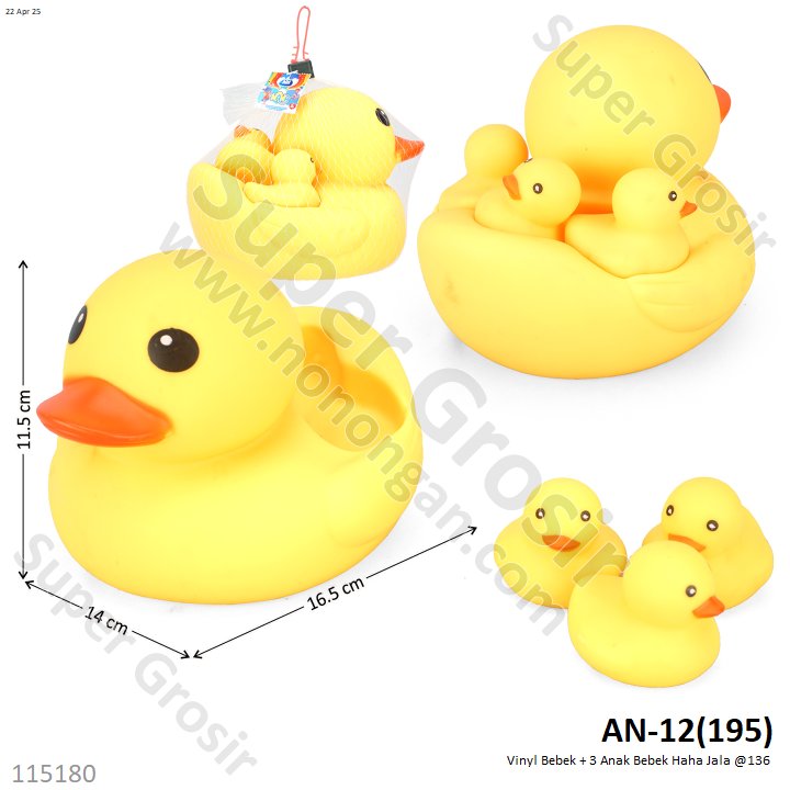 Vinyl Bebek Induk + Anak 3 Pcs Haha Jala @120