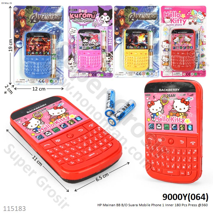 HP Mainan BB B/O Suara Mobile Phone 1 Inner 240 Pcs Press @480