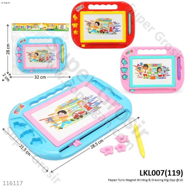 Papan Tulis Magnet Writing &amp; Drawing Ktg Opp @108