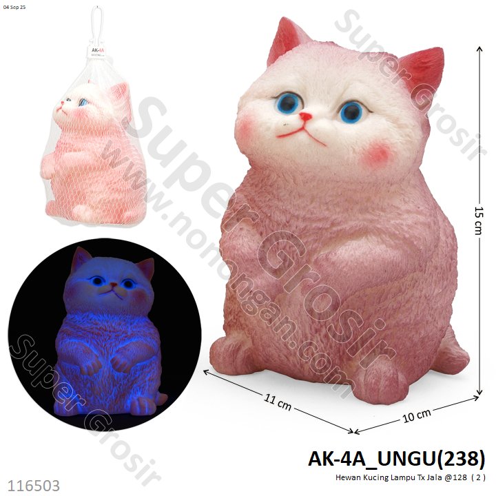 Boneka Cit-cit Hewan Kucing Lampu Tx Jala @128