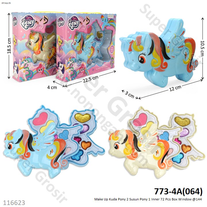 Make Up Kuda Pony 2 Susun 1 Inner 72 Pcs Box Window @144