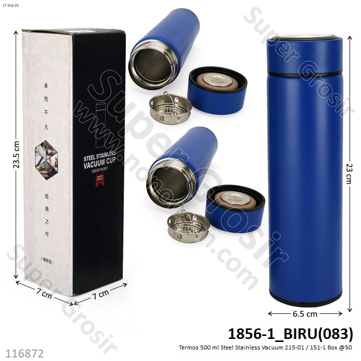 Termos 500 ml Steel Stainless Vacuum 215-01 / 151-1 Box @50