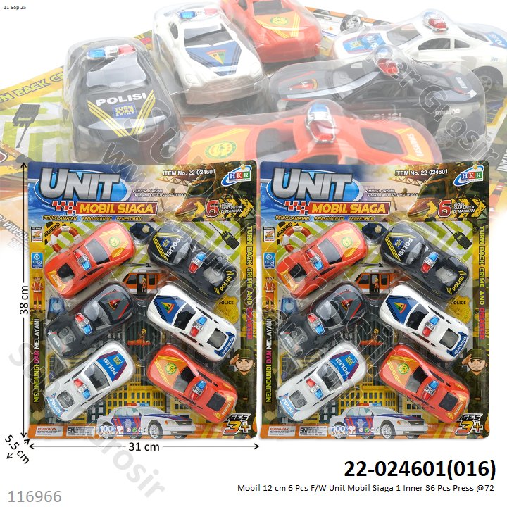 Mobil 12 cm 6 Pcs F/W Unit Mobil Siaga 1 Inner 36 Pcs Press @72