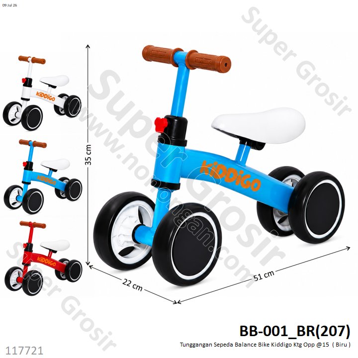 Tunggangan Sepeda Balance Bike Kiddigo Ktg Opp @15