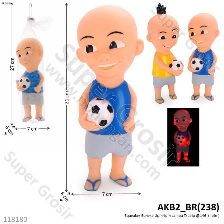 Boneka Cit-cit Upin Ipin Lampu Tx Jala @140