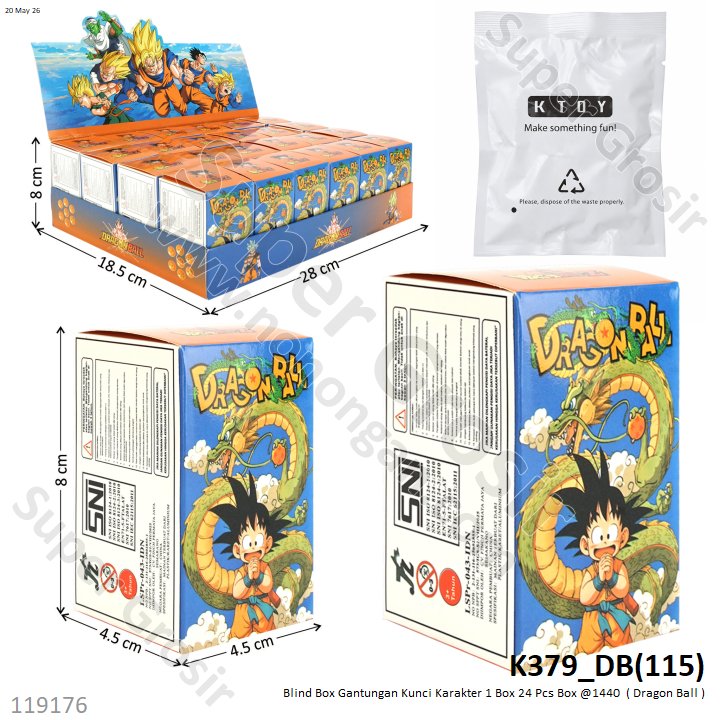 Blind Box Gantungan Kunci Karakter 1 Box 24 Pcs Box @1440