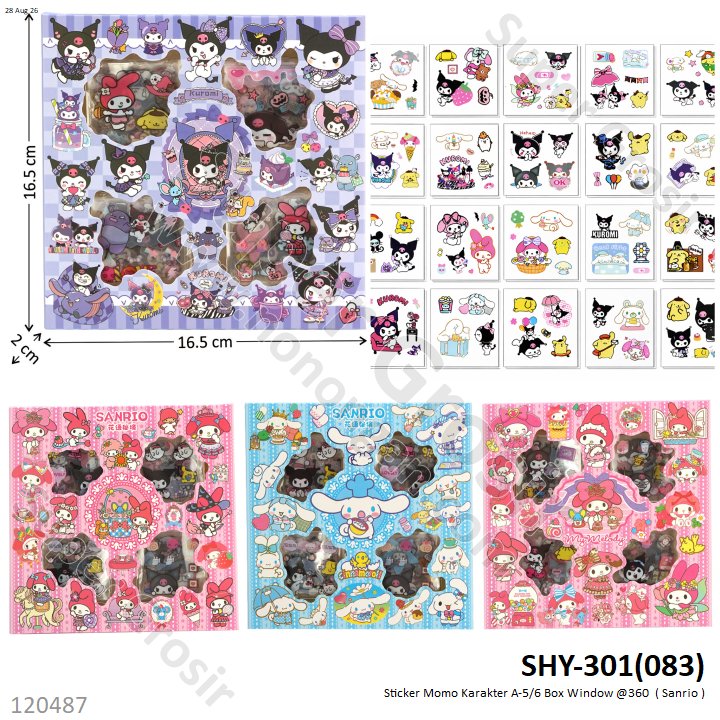 Sticker Momo Karakter A-5/6 Box Window @360
