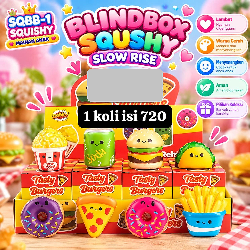 Squishy Blind Box Karakter 1 Box 12 Pcs Box @720