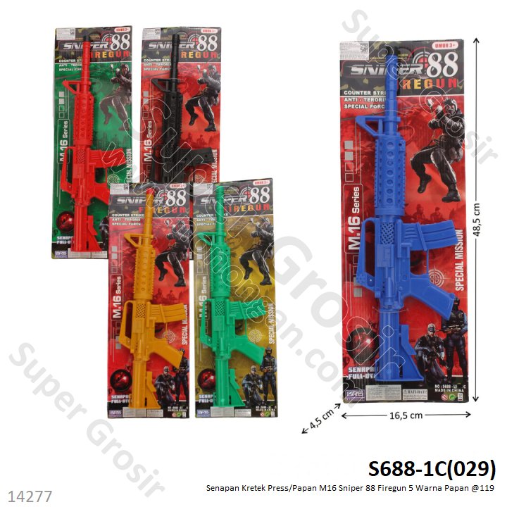 Senapan Kretek Press/Papan M16 Sniper 88 Firegun Papan @119