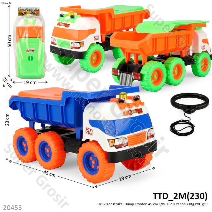Truk Dump Tarik dan Tali Penarik Tronton F/W 45 cm Ktg PVC @9
