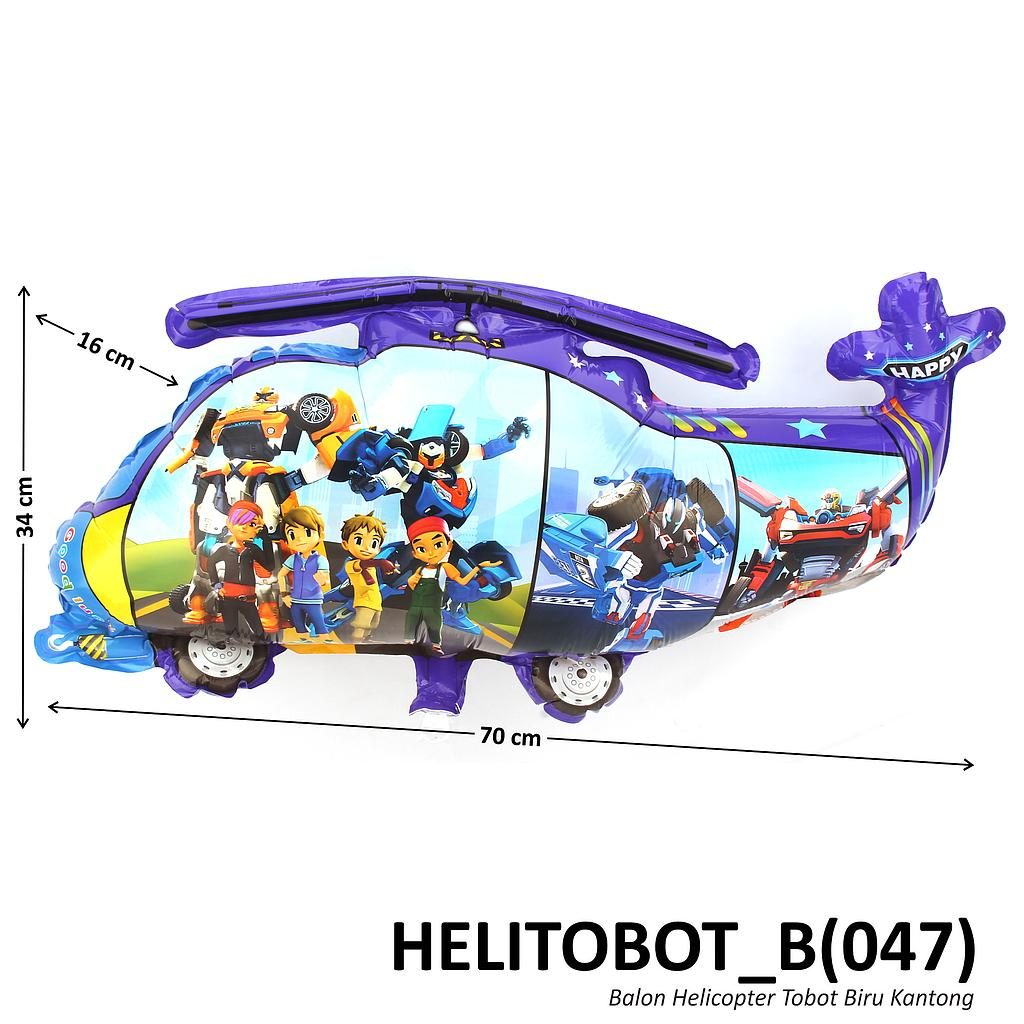Balon Gas Helikopter Gambar Karakter 50 Pcs Pack Plastik @60