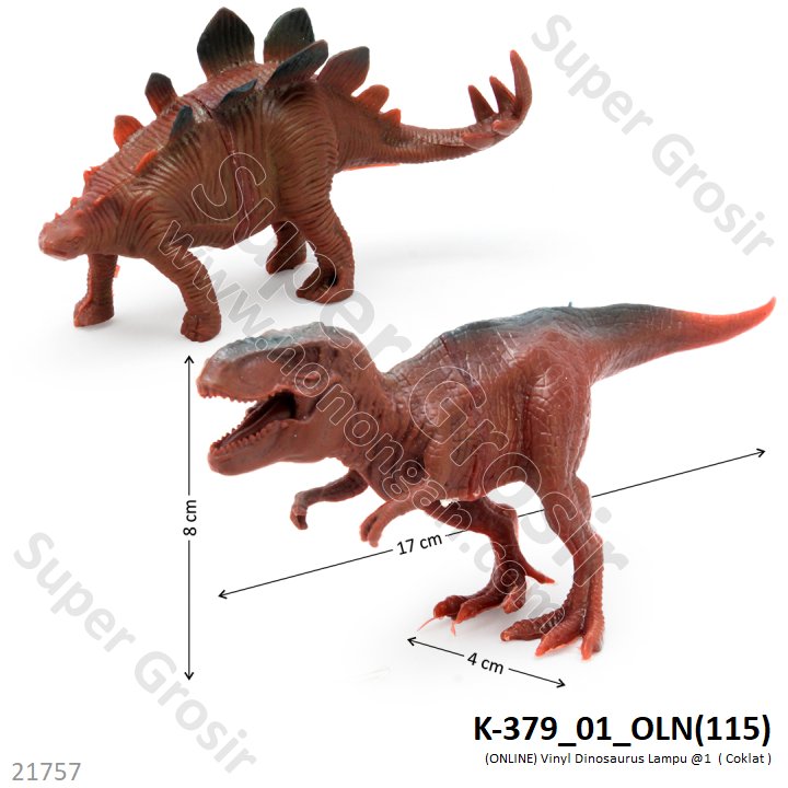 Squishy Dinosaurus Lampu Cartoon Animal 1 Box 16 Pcs Loose Pack @432