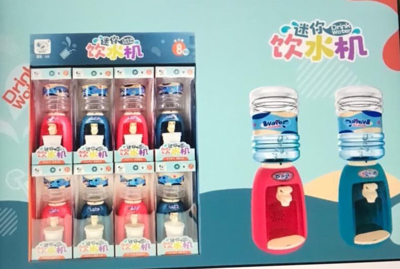 Perabot Dispenser B/O Lampu Suara Mini Water Dispanser 2 Warna Box Window @96