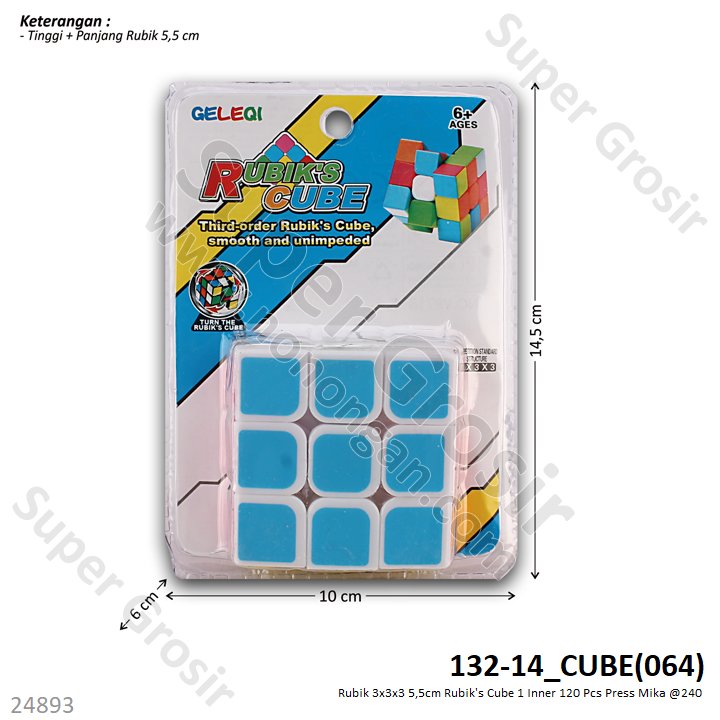 Rubik 3x3x3 Rubik's Cube 1 Inner 120 Pcs Press Mika @240
