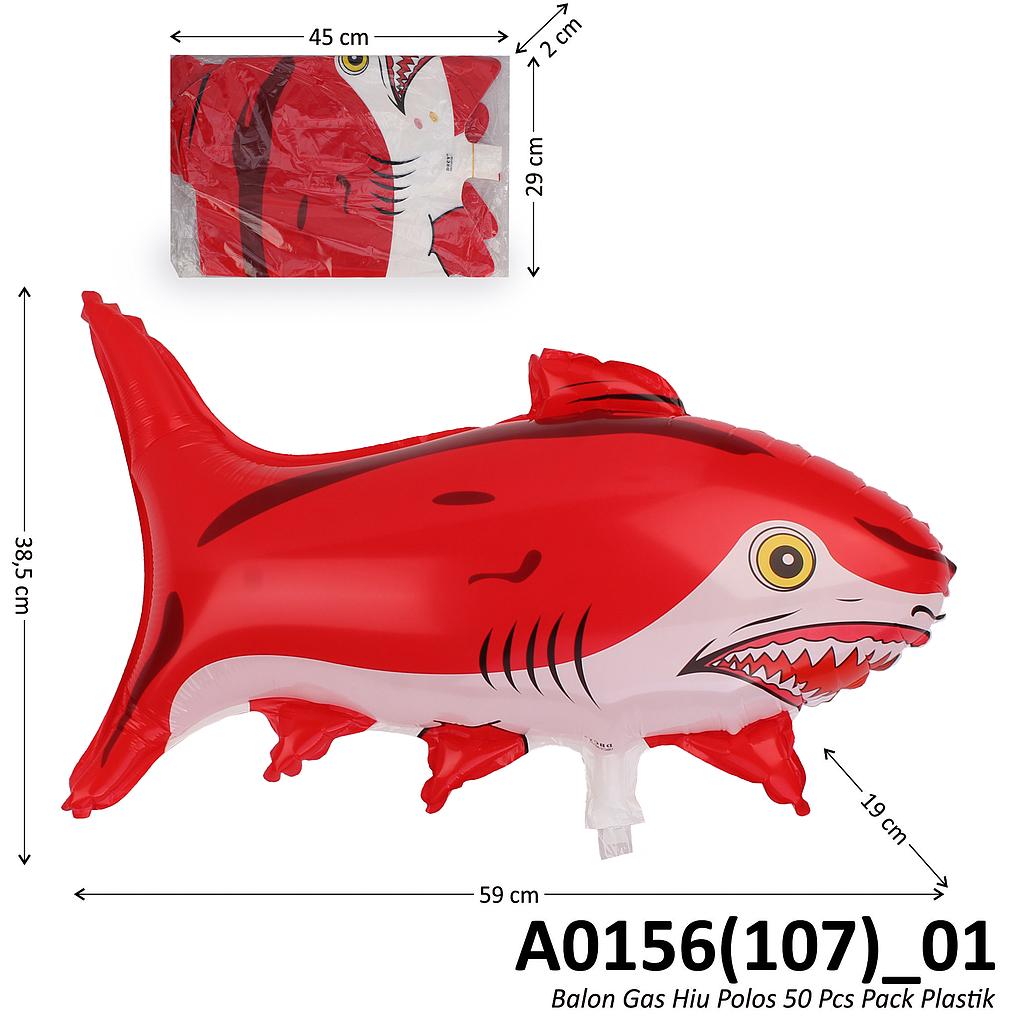 Balon Gas Hiu 50 Pcs Pack Plastik @60