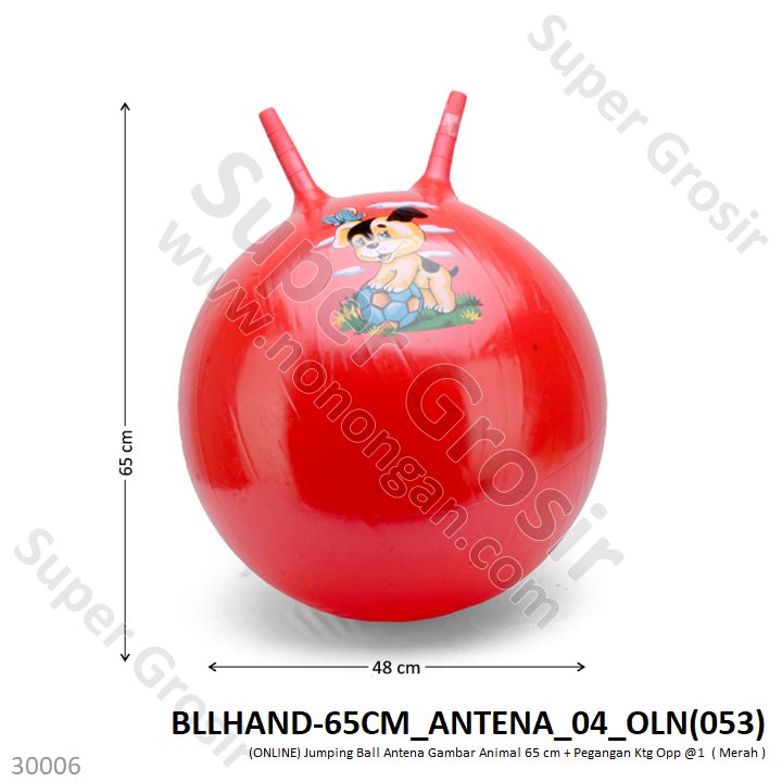 Jumping Ball Gambar Hewan 65 cm Ktg Opp @1