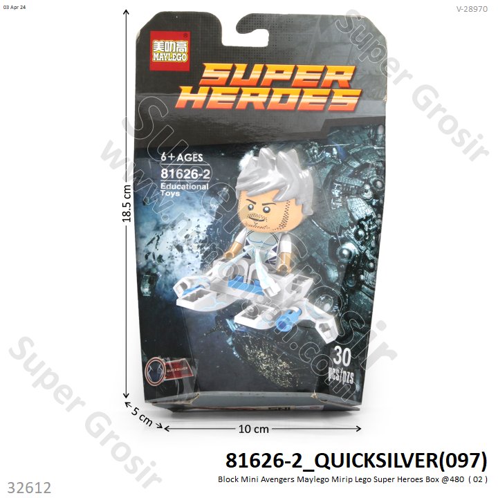 (ONLINE) Mini Block Avengers Pesawat Super Hero Maylego Box @1
