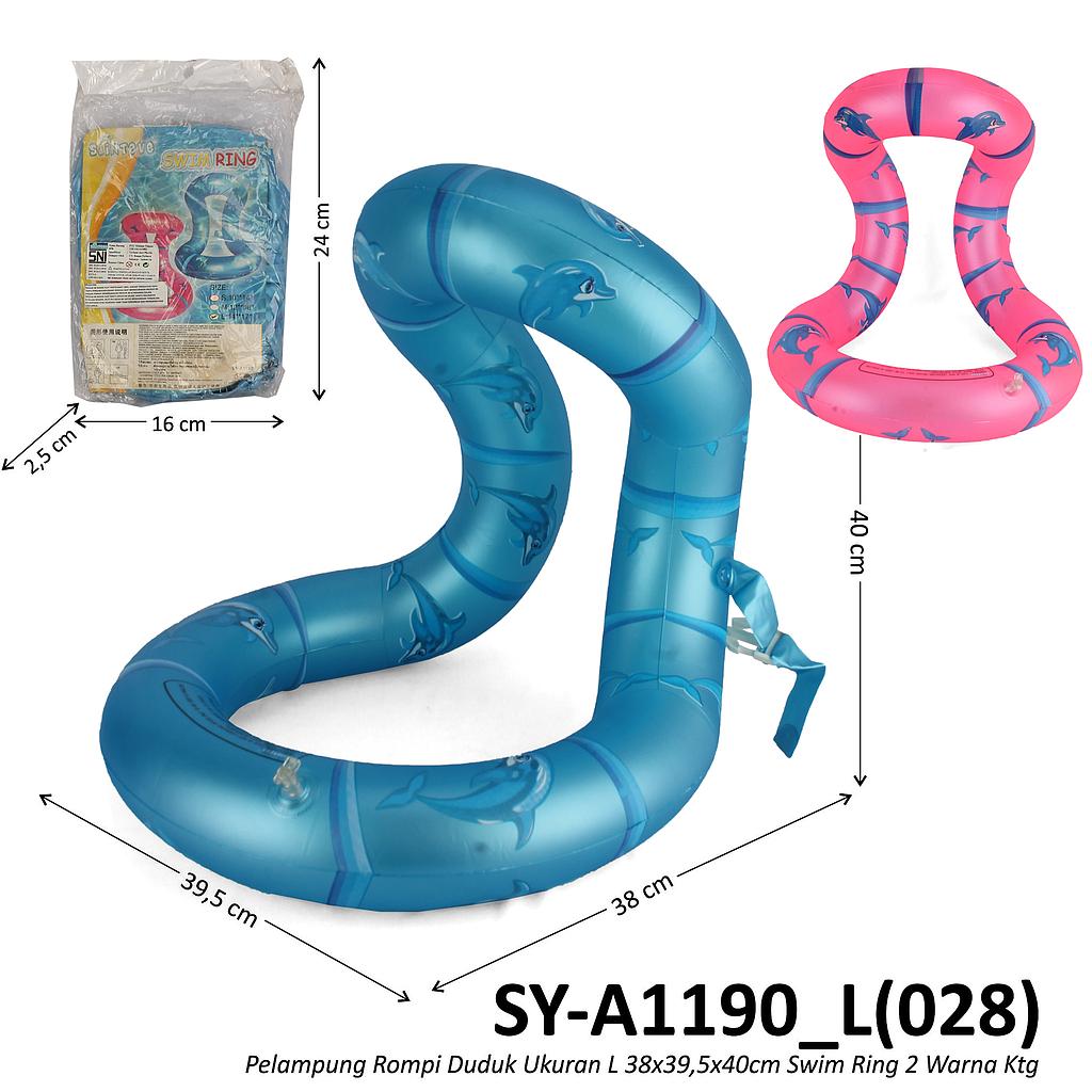 Pelampung Rompi Duduk Ukuran L 38x39,5x40cm Swim Ring 2 Warna Ktg Opp @160