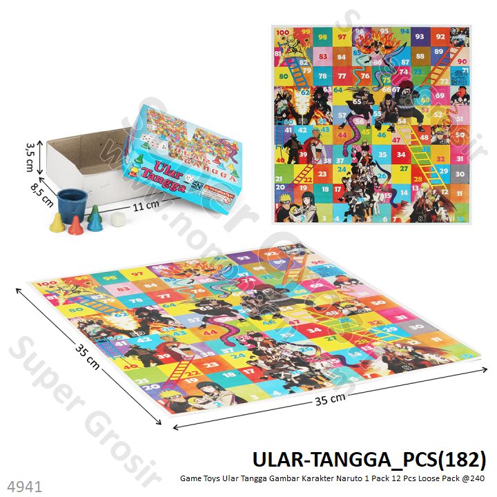 Ular Tangga Kertas 1 Pack 12 Pcs Loose Pack @240