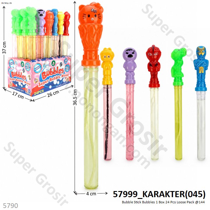 Bubble Stick Bubbles 1 Box 24 Pcs Loose Pack @144