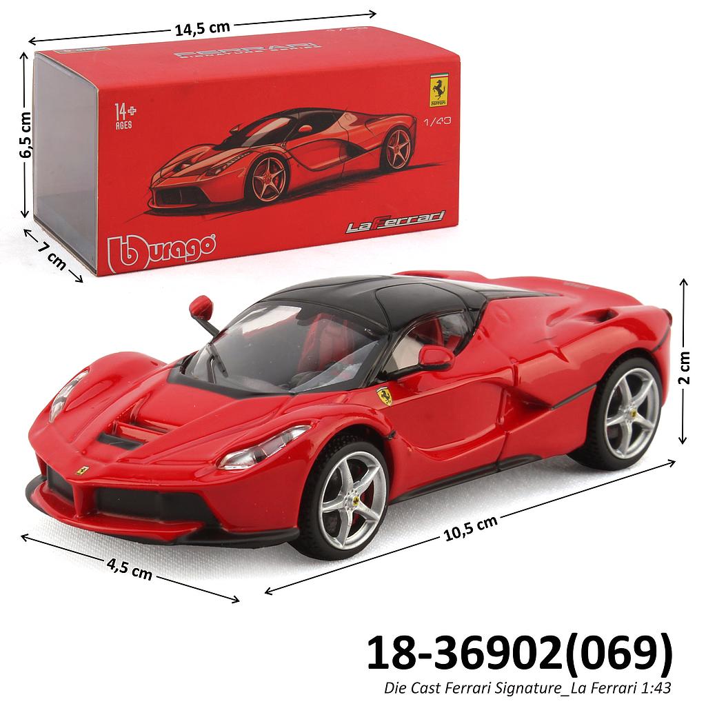 Diecast La Ferrari 1:43 Bburago Ferrari Signature Box _