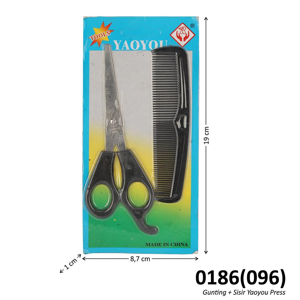 Gunting Rambut Set Sisir Yaoyou Press