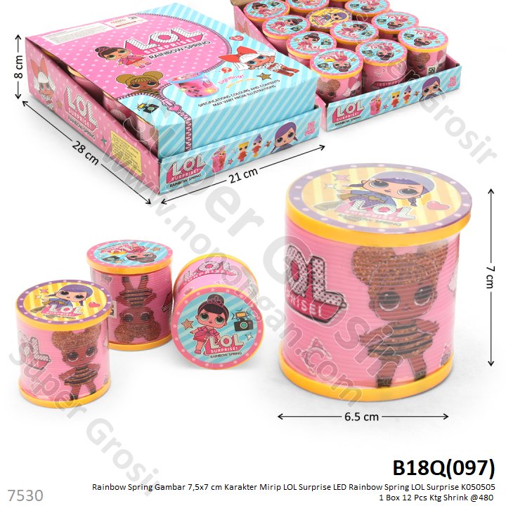 Rainbow Spring LOL Surprise 7,5x7 cm Lampu LED 1 Box 12 Pcs Ktg Shrink @480