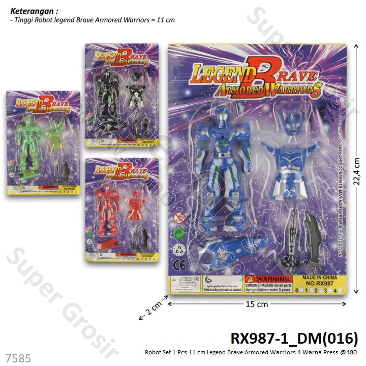 Robot Set Armor Legend Brave Armored Press @480