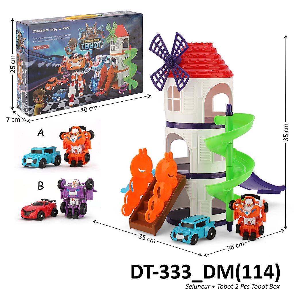 Parking Lot Track Seluncur Set Robot Deform 2 Pcs Tobot 2 Variasi Box @24