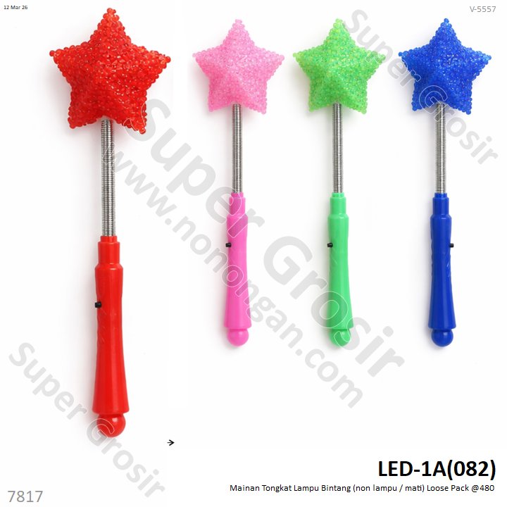 Mainan Tongkat Lampu Bintang (non lampu / mati) Loose Pack @480