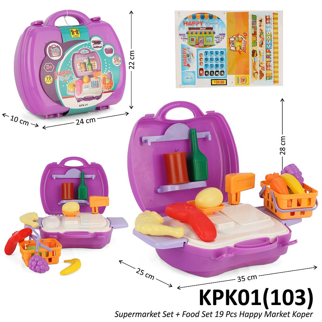 Mainan Kasir 19 Pcs Happy Market Koper @48