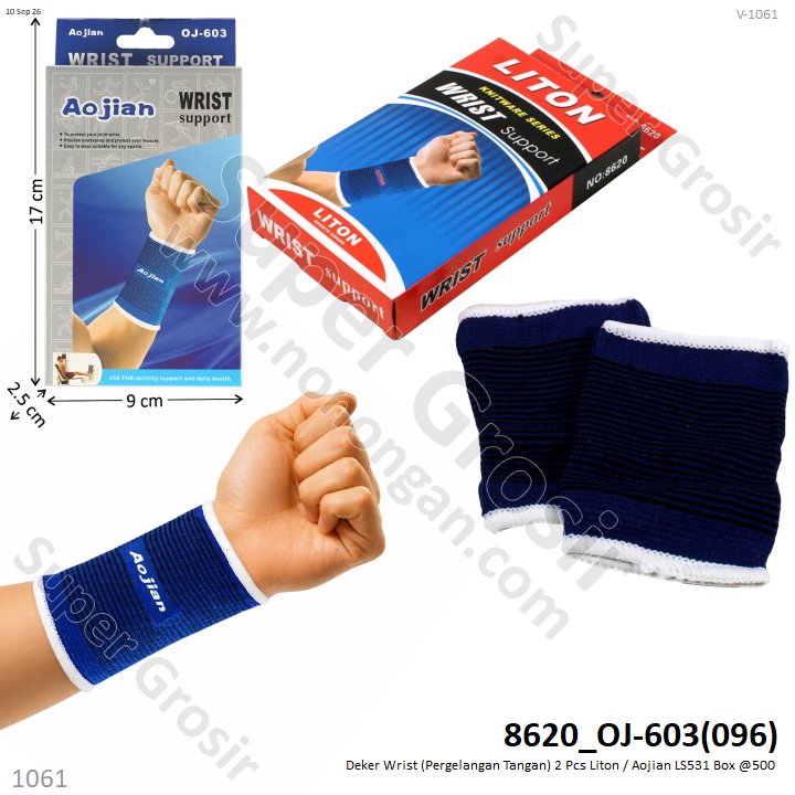 Deker Wrist (Pergelangan Tangan) 2 Pcs Liton / Aojian LS531 Box @500