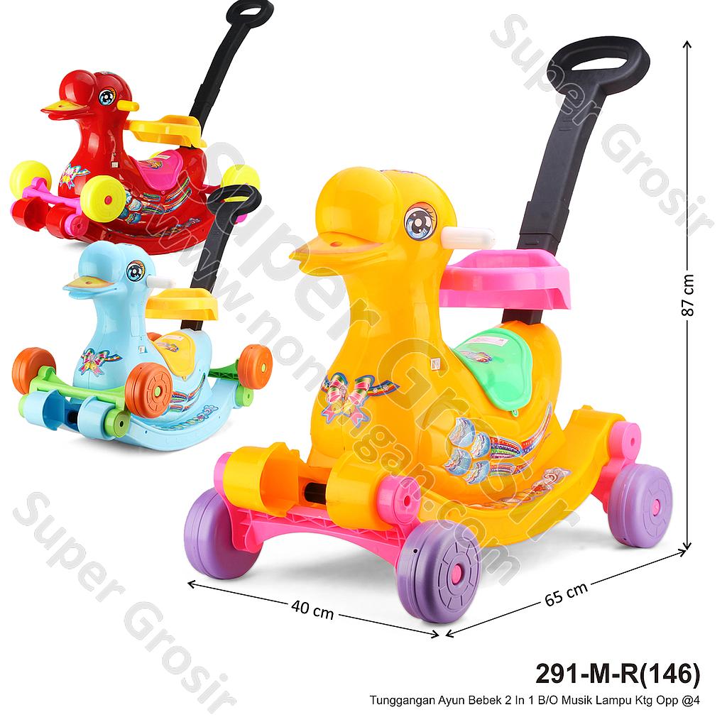 Tunggangan Jungkat Jungkit Bebek 2 In 1 B/O Musik Lampu Ktg Opp @4