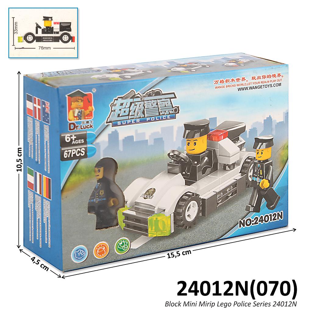 Mini Block Mobil Polisi Dr.Luck 76 Pcs Super Police Box 