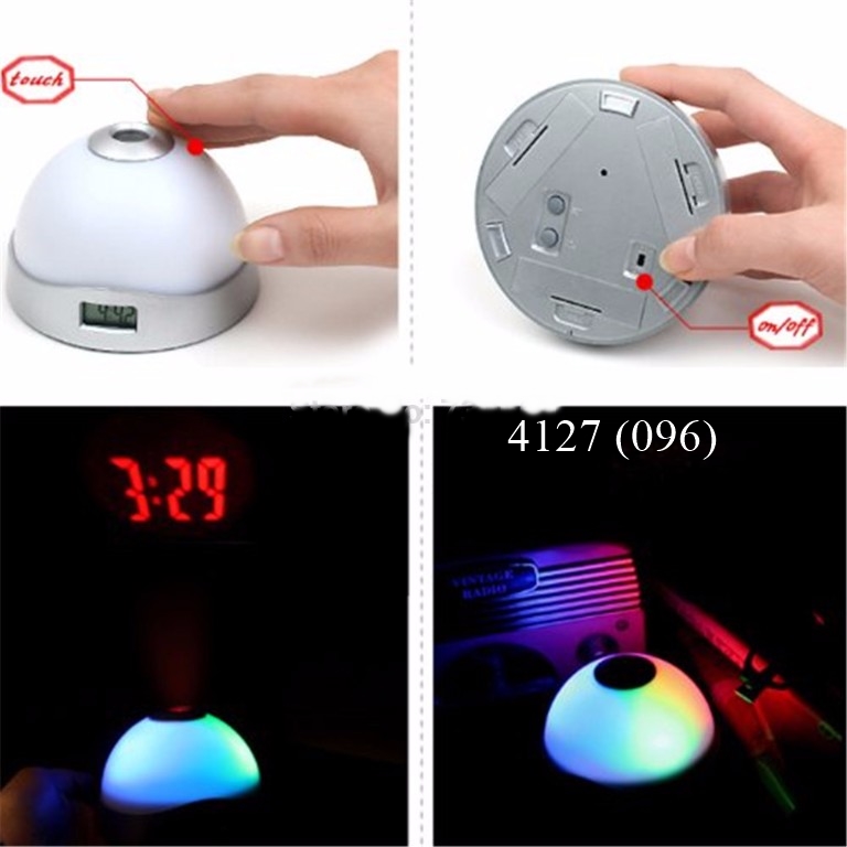 Jam bulat 7 warna (proyektor)