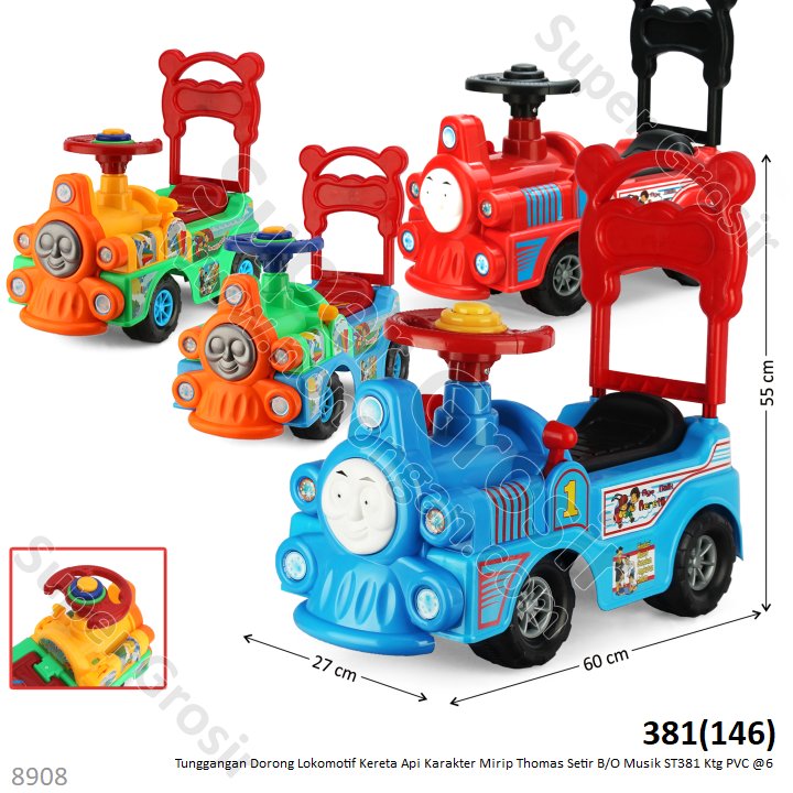 Tunggangan Kereta Thomas B/O Musik Kereta Datang ST381 Ktg Opp @6