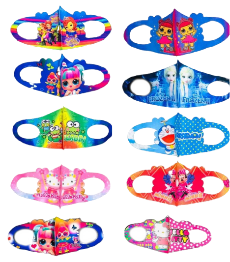 Masker Scuba Anak Karakter Cewek 1 Pack 12 Pcs Loose Pack @12