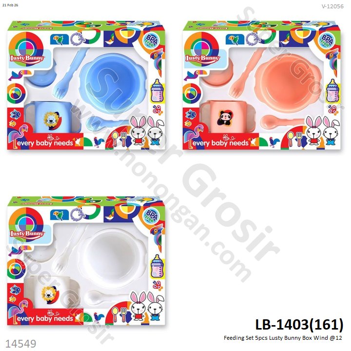 Feeding Set 5pcs Lusty Bunny Box Wind @12