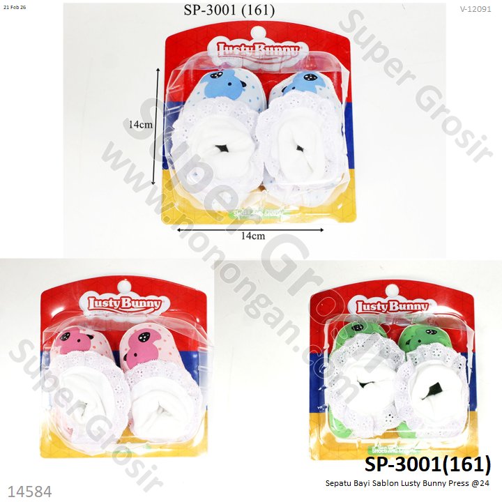 Sepatu Bayi Sablon Lusty Bunny Press @24