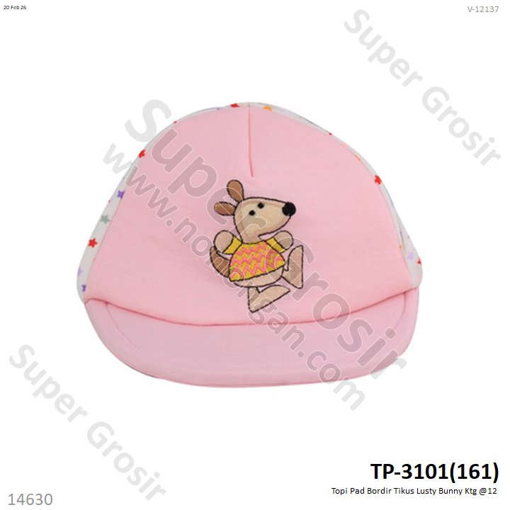 Topi Pad Bordir Tikus Lusty Bunny Ktg @12