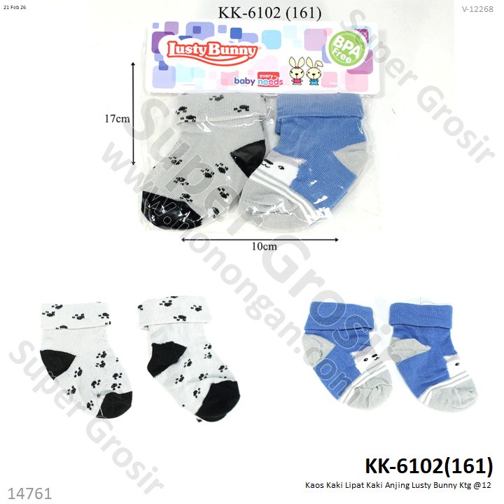 Kaos Kaki Lipat Kaki Anjing Lusty Bunny Ktg @12